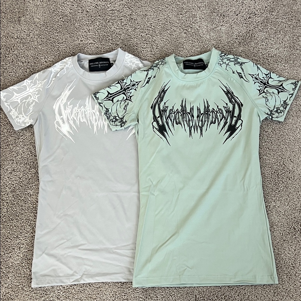 Breathedivinity Compression High-Elasticity Breathable Training T-Shirt M set